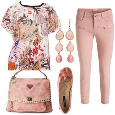 Outfit Rosa e fiori