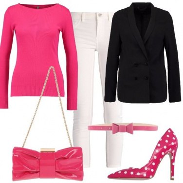Outfit Décolleté a pois