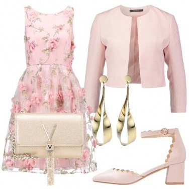 Outfit Fiorellini e oro