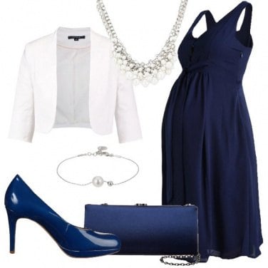Outfit Cerimonia in blu