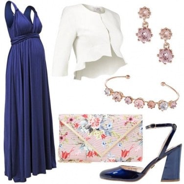 Outfit Elegante in blu