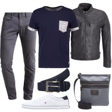 Outfit T-shirt con taschino