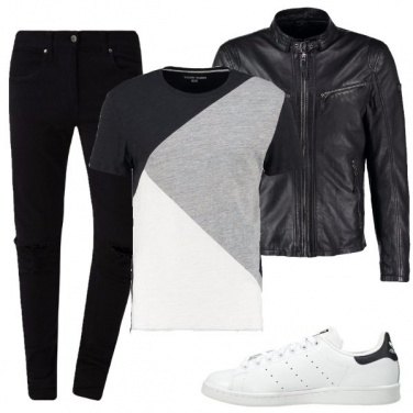 Outfit Una t-shirt a blocchi