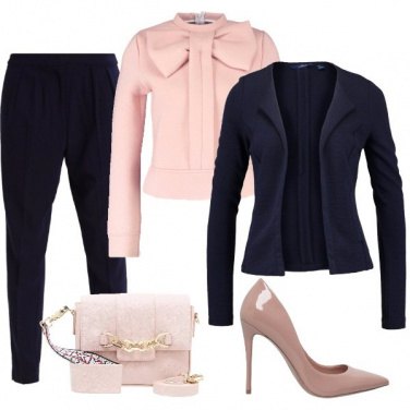 Outfit Il fiocco rosa