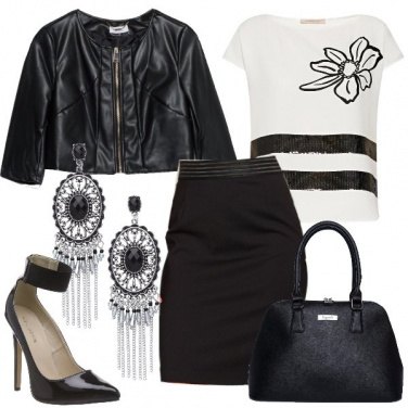 Outfit Chic in bianco e nero