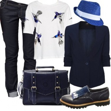 Outfit Mannish in T-shirt