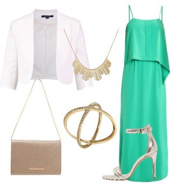 Outfit Verde e oro