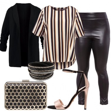 Outfit Party in nero ed oro