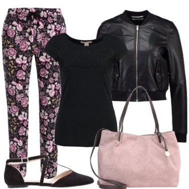 Outfit Fiori rosa