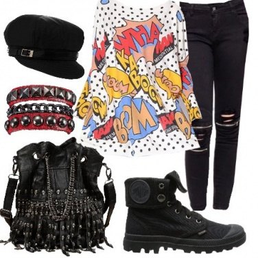 Outfit Rock umoristico