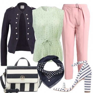 Outfit Righe e pois