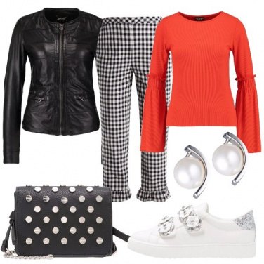 Outfit Colore con il bianco e nero
