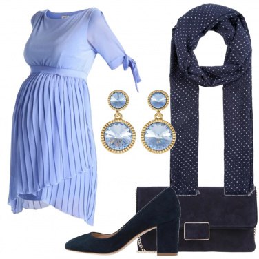 Outfit Cerimonia in plissè