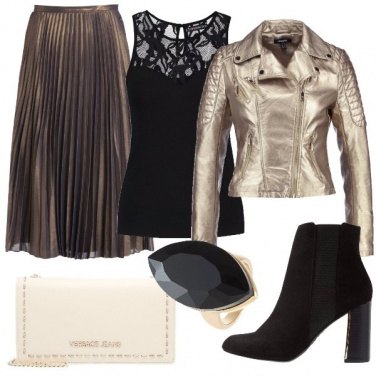 Outfit Stasera plissè