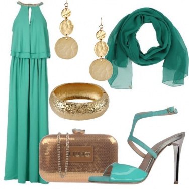 Outfit Cerimonia in verde