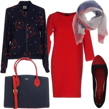 Outfit Rosso anche di giorno