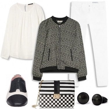 Outfit Fantasie in bianco e nero