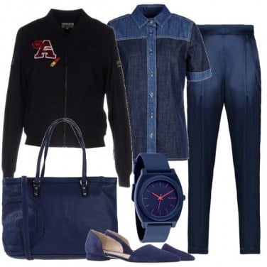 Outfit Blu totale