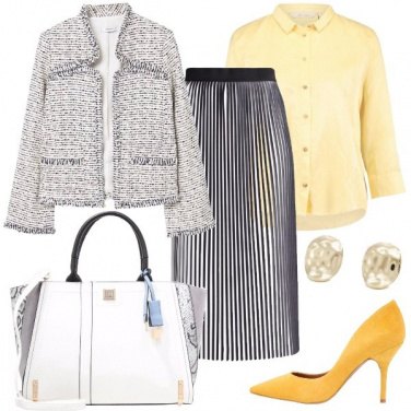 Outfit Adoro i dettagli in giallo