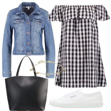 Outfit Il vestito a scacchi