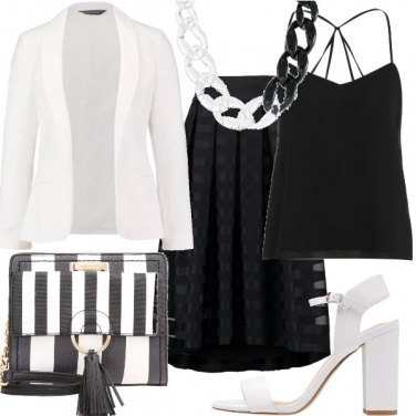 Outfit La gonna con pieghe