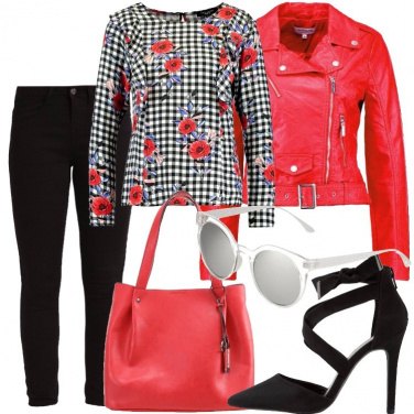 Outfit Papaveri e quadretti
