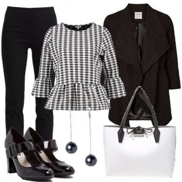 Outfit Vichy al lavoro