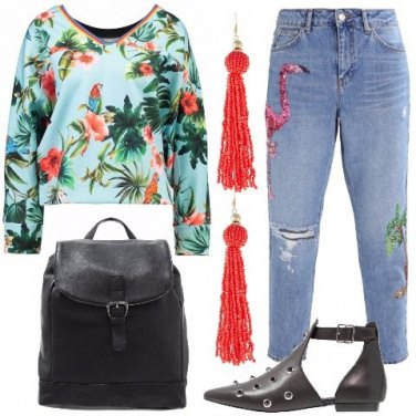 Outfit Un tocco tropicale