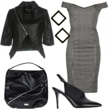 Outfit Il tubino diventa rock