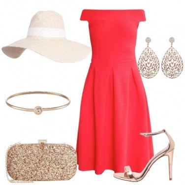 Outfit Cerimonia in rosso