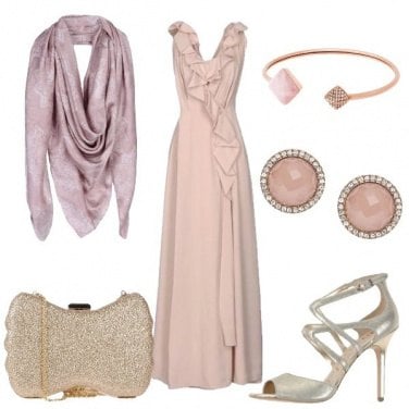 Outfit Cerimonia in rosa