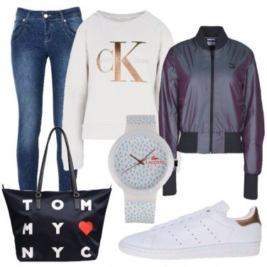 Outfit Il bomber sportivo