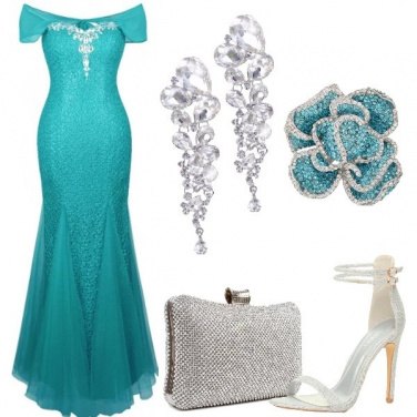 Outfit Cerimonia con sirena