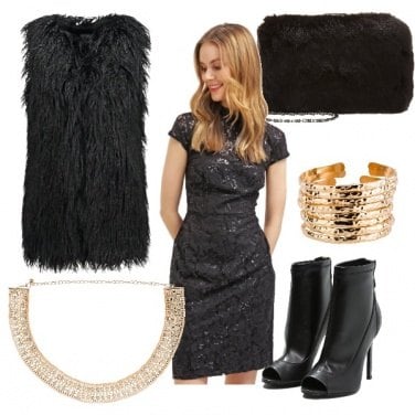 Outfit Black and gold!