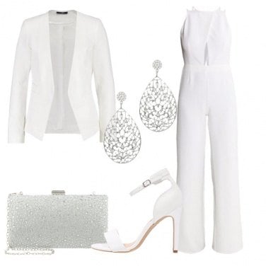 Outfit Candore e tocchi argento