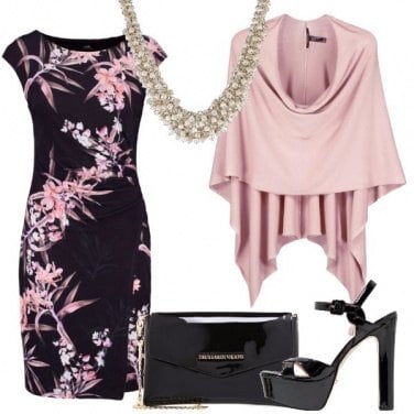 Outfit In rosa e nero
