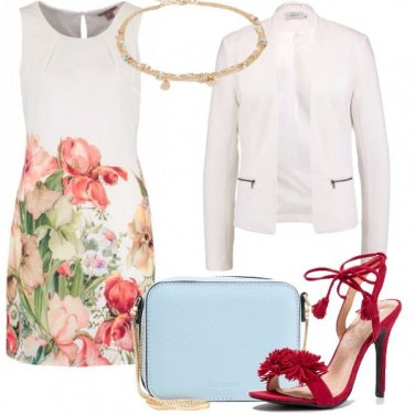 Outfit Un bianco fiorato