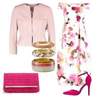 Outfit Auguri in rosa