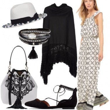 Outfit In bianco e nero