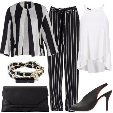 Outfit Mix di gessato