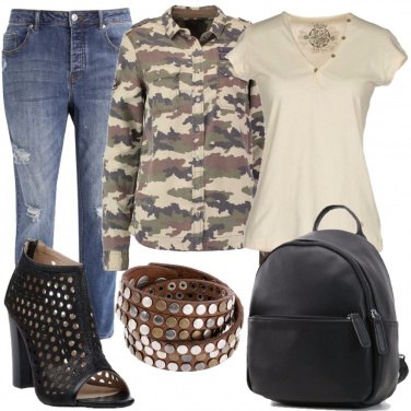 Outfit Camicia camouflage