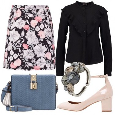 Outfit Fiori pastello