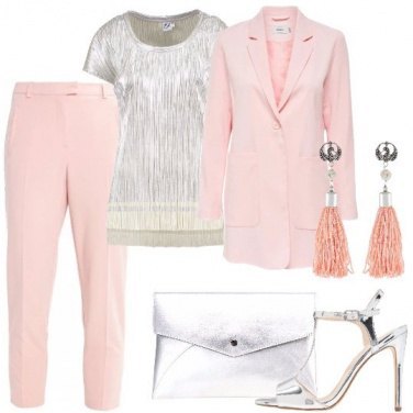 Outfit Rosa e Argento