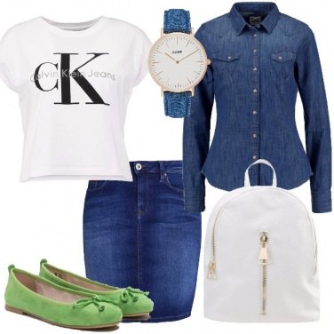 Outfit Ballerine verde mela