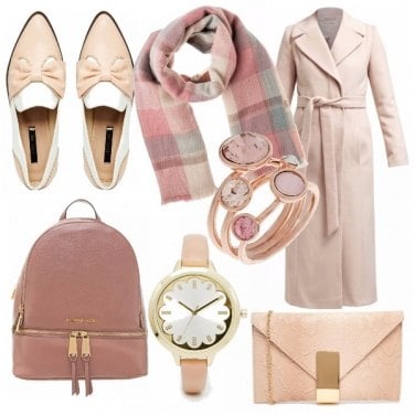 Outfit Pennellate di rosa
