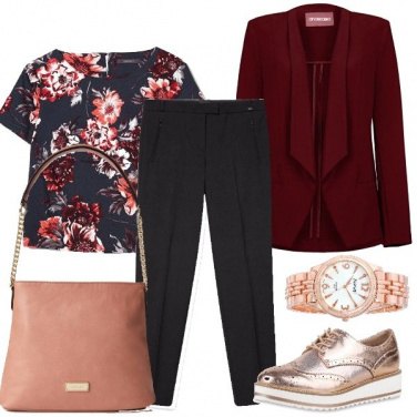 Outfit Il blazer bordeaux