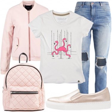 Outfit Fenicotteri rosa
