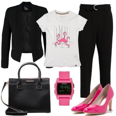 Outfit Fenicotteri rosa shocking