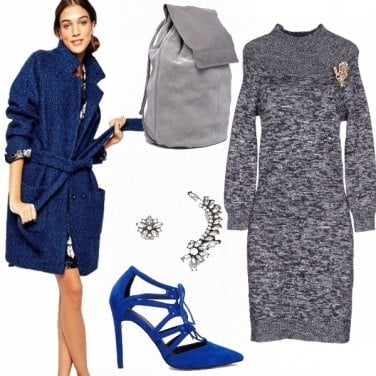 Outfit Grey&blue