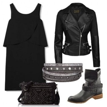 Outfit Nero rock